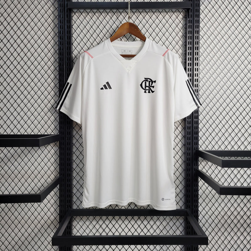 Camisa CR Flamengo Treino Branca 23/24 - Masculina