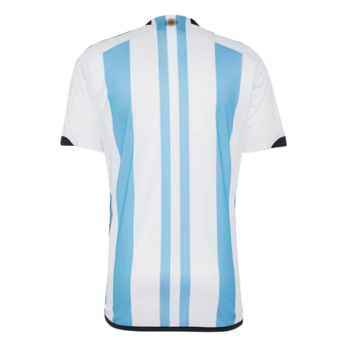 Camisa Argentina I Campeã 3 Estrelas - Masculina + Patch Campeã do Mundo