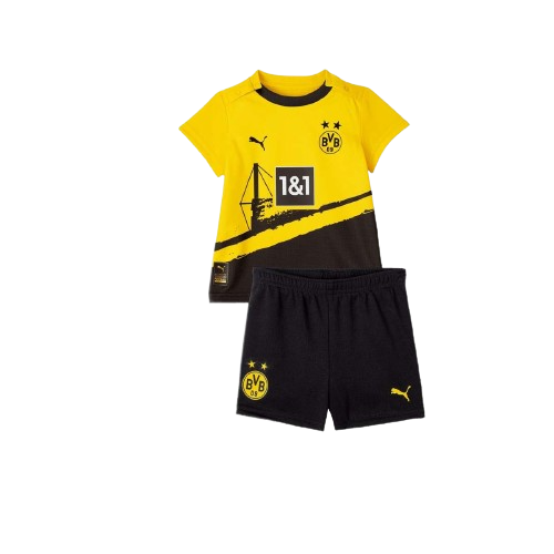 Kit Infantil Borussia Dortmund Amarela I 2023/24 Unissex
