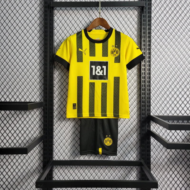 Kit Infantil Borussia Dortmund I Unissex 22/23